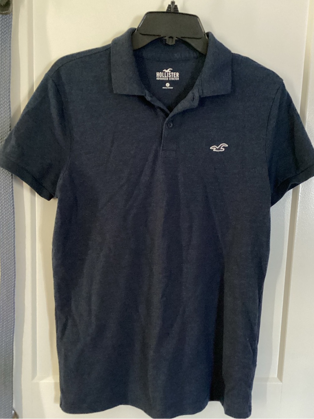 Hollister Men's Dark Navy Heather Polo